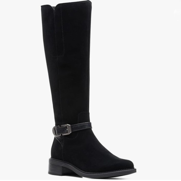 Clarks Shoes - Clark’s Black Knee-High Women's Boots 7